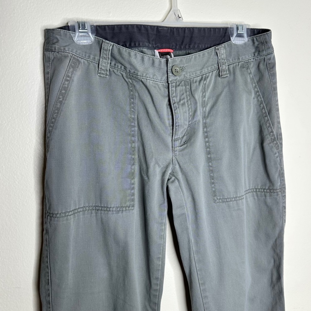 The North Face Cargo Pants Low Rise Cotton Vintage Utility‎ Gray Womens size 4 - Picture 3 of 10